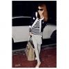 Amanda49 Elegant and Fashionable Special Hem Blue Three Quarter Sleeves Coat For Women