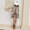 Amanda49 Winter New Arrival KoreaFashion Capable and Experienced OL Style Peachskin Long Sleeve Coat