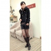 Amanda49 Autumn New Arrival Laconic and Elegance Double-Breasted Long Sleeve Woolen Coat