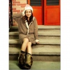 Amanda49 New Arrival Korea Fashion Warm and Stylish Long Sleeve Sweater Coat
