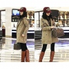 Amanda49 Fashionable Double-Breasted Long Sleeve Coat