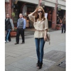 Amanda49 Sweety and Leisure Apricot Long Sleeves Elastic Silk Coat For Women