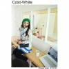 Amanda49 Laconic and Fashion White Cotton Long Sleeves Coat--Women's Coats