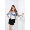 Amanda49 Fashionable M Size Cotton Half Sleeve Coat--Women's Coats