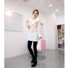 Amanda49 Fashionable Wide Lapels Double-Breasted Long Sleeves Woolen Coat