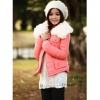 Amanda49 Hot Sale Cute Princess Stylish Turndown Collar Design Pink Cotton-Padded Clothes