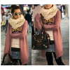Amanda49 Fashionable and Concise Deep V-Neck Zipper Long Sleeves Woolen Yarn Coat For Women