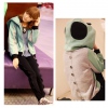 Amanda49 New Arrival Lovely and Fashion Style Laconic and Mix-Matched Thicken Fleeces Coat For Woman/Girl