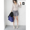 Amanda49 Exquisite Frill Suiting Half-Length Pantskirt For Women