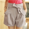 Amanda49 Fashion Hight Waist Silkfloss Shorts For Girl /Women（With Belt）