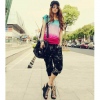 Amanda49 Loose and Comfortable Abstract Panting Harem Pants