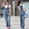 Amanda49 Popular and Lovely Many Pocket Style Blue Jeans Overalls For Women