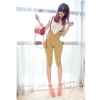 Amanda49 Slim and Leisure Frills Suiting Overalls For Women