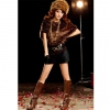 Amanda49 Classical and Mix-Matched Hot Fix Rhinestone Woolen Pants