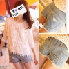 Amanda49 Special Broken Hole Style Light Blue Jeans For Women