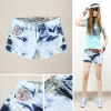 Amanda49 Fashionable and Delicate Lining Design Destroyed Wash Jeans
