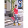 Amanda49 Fitness and Sophisticated Water Washed Four Season Pencil Jeans