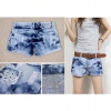 Amanda49 Fashionable Rivet Embellished Summer New Arrival Mix-Matched Jeans