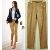 Amanda49 Elegant Smooth Satin Nine Minutes of Pants For Women