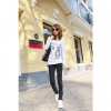 Amanda49 Stylish and Special Patterns Design Waist and Pocket Pencil Jeans