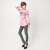 Amanda49 Stylish Side Button Design Close-Fitting Pencil Jeans