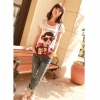 Amanda49 Laconic and Mix-Matched Blue Jeans
