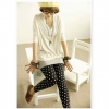 Amanda49 New Arrival Fashion Style Laconic and Mix-Matched Dots Pattern Decorated Leggings