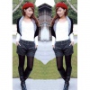 Amanda49 New Arrival Slim and Casual Style Rivets Decorated Pants For Female