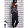 Amanda49 Concise and Slim Elastic Milk Silk Pants For Women