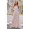 Amanda49 Retro Style Casual and Comfortable Floral Patterns High Elastic Waist Strapless Jumpsuit