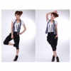 Amanda49 Comfortable Lace Zipper Embellished Large Pocket Design Black Quarter Trousers For Women