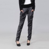 Amanda49 Slim and Elegant Zipper Hem Elastic Waist Suiting Trousers For Women