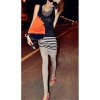 Amanda49 Special Design Layered Grey Long Trousers For Women