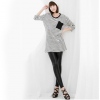 Amanda49 Simple and Slim Black Long Trousers For Women