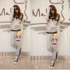 Amanda49 Lovely and Comfortable Korean Style Cartoon Pattern Casual Hooded Suit
