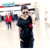 Amanda49 Casual and Sports V-Neck Short Sleeves Royal Blue Suit For Women