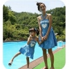 Amanda49 Fashionable and Lovely Heart Patterns Sweet Family Suit
