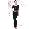 Amanda49 Special Offer Three Quarter Sleeve Blouse and Trousers Slim and Comfortabole Dance Suits