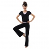 Amanda49 Slim and Comfortable Short Sleeve Yoga Clothing Dance Suits
