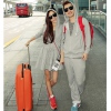 Amanda49 Leisure and Sport Style Grey Comfortable Clothes For Lover