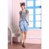 Amanda49 Leisure Style Jean Three Pieces Suit For Female