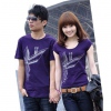 Amanda49 Fashionable Round Neckline Elastic Cotton Short Sleeve T-Shirt--Lover's Clothes