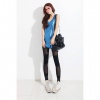 Amanda49 Korea Fashion Mix-Matched Candy Color Slim Leggings