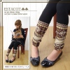 Amanda49 New Arrival Snow Patterns Knitting Fabric + Cotton Joint Leggings