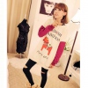 Amanda49 High Elastic Broken Hole Design Cloth Fitting Leggings