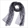 Amanda49 Fashion Style Chiffon Leopard Pattern Printed Scarf For Female
