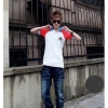 Amanda49 Popular and Slim British Style White Sleeves Blouse For Men