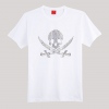 Amanda49 Stylish and Cotton Design T-Shirt Pirate Skull Short Sleeve for Man - White