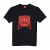 Amanda49 Stylish and Cotton Design T-Shirt Dragon Mascot Short Sleeve - Black