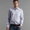 Amanda49 Fashion Printed Long-sleeved Shirts - Flower Pattern G for Man